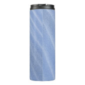 Blue Sand Ripples Personalized Thermal Tumbler Thermosbeker (Achterkant)