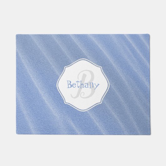 Blue Sand Ripples - Persoonlijke deurmat (Voorkant)