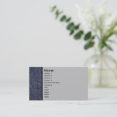 Blue Sandstone-profielkaart Visitekaartje (Staand voorkant)
