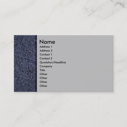 Blue Sandstone-profielkaart Visitekaartje (Voorkant)