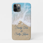 Blue Sandy Toes Salty Kisses Case-Mate iPhone Case (Achterkant)