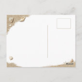 Blue Sandy Toes Salty Kisses Merry Kerstmis Briefkaart (Achterkant)