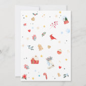 Blue Santa Baby Baby shower Kaart (Achterkant)