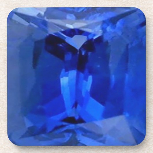 Blue Sapphire 1 Bier Onderzetter (Voorkant)