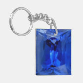 Blue Sapphire 1 Sleutelhanger (Voorkant Links)