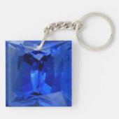 Blue Sapphire 1 Sleutelhanger (Achterkant)