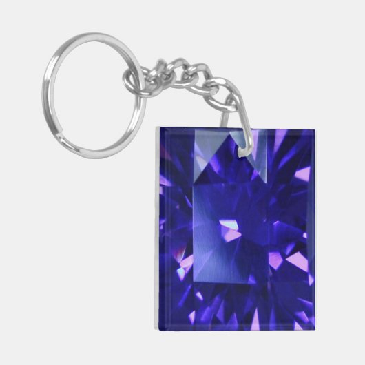 Blue Sapphire 2 Sleutelhanger (Voorkant Links)