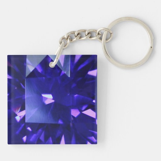 Blue Sapphire 2 Sleutelhanger (Achterkant)