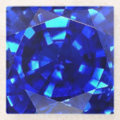 Blue Sapphire 3 Glazen Onderzetter (Voorkant)