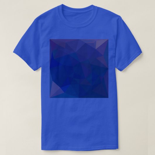 Blue Sapphire Abstract Low Polygon Background 1 T-shirt (Design voorkant)