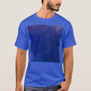 Blue Sapphire Abstract Low Polygon Background 1 T-shirt