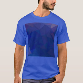 Blue Sapphire Abstract Low Polygon Background 1 T-shirt