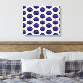 Blue Sapphire Canvas Afdruk (Insitu (Slaapkamer))