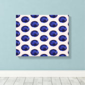 Blue Sapphire Canvas Afdruk (Insitu (Houten vloer))