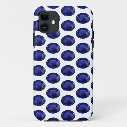 Blue Sapphire Case-Mate iPhone Case (Achterkant)