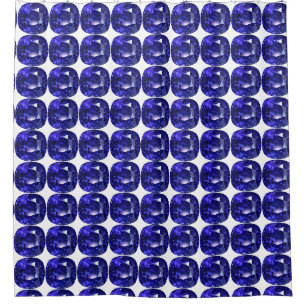 Blue Sapphire Douchegordijn