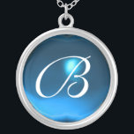 Blue Sapphire Gem Monogram Zilver Vergulden Ketting<br><div class="desc">Elegant en uniek ontwerp met edelsteen. Zeer nauwkeurige modellering en rendering van verpleegkundigen in 3D Studio Max door Bulgan Lumini.Part uit de serie Hyper Talismans.</div>