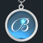 Blue Sapphire Gem Monogram Zilver Vergulden Ketting<br><div class="desc">Elegant en uniek ontwerp met edelsteen. Zeer nauwkeurige modellering en rendering van verpleegkundigen in 3D Studio Max door Bulgan Lumini.Part uit de serie Hyper Talismans.</div>