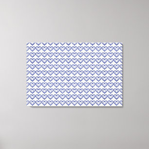 Blue Sapphire Heart Canvas Afdruk