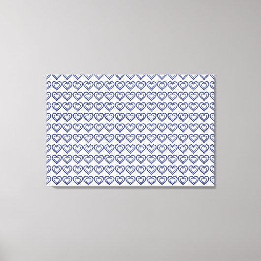 Blue Sapphire Heart Canvas Afdruk (Voorkant)
