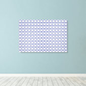 Blue Sapphire Heart Canvas Afdruk (Insitu (Houten vloer))