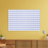 Blue Sapphire Heart Canvas Afdruk (Insitu (Woonkamer))