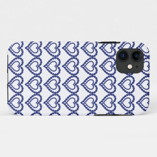 Blue Sapphire Heart Case-Mate iPhone Case (Achterkant (horizontaal))