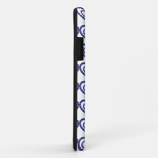 Blue Sapphire Heart Case-Mate iPhone Case (Achterkant/rechts)