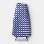 Blue Sapphire Heart Flesjeskoeler (Voorkant)