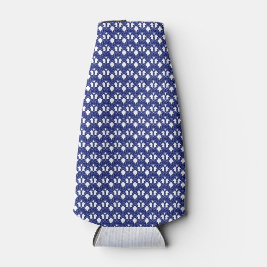 Blue Sapphire Heart Flesjeskoeler (Voorkant)