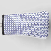 Blue Sapphire Heart Golfheadcover (Voorkant)