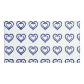 Blue Sapphire Heart Kussensloop (Achterkant-Rechts)