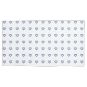 Blue Sapphire Heart Kussensloop (Voorkant-Links)