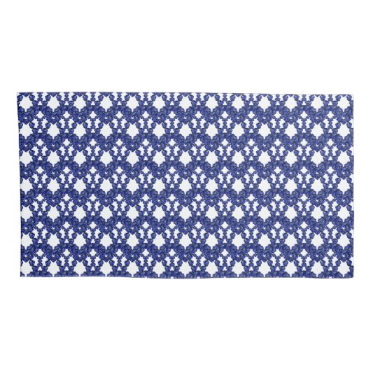 Blue Sapphire Heart Kussensloop (Achterkant-Rechts)