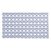 Blue Sapphire Heart Kussensloop (Achterkant-Links)