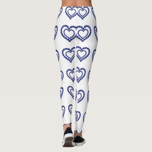 Blue Sapphire Heart Leggings (Achterkant)
