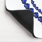 Blue Sapphire Heart Muismat (Hoek)