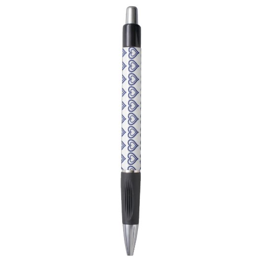 Blue Sapphire Heart Pen (Voorkant Verticaal)