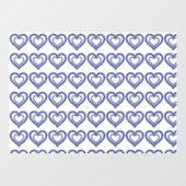 Blue Sapphire Heart Raamsticker (Vel)