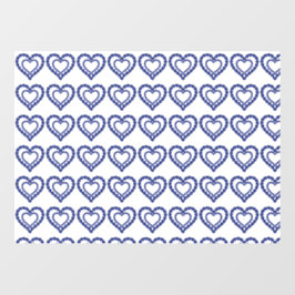 Blue Sapphire Heart Raamsticker