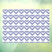 Blue Sapphire Heart Raamsticker (Vel 3)