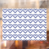 Blue Sapphire Heart Raamsticker (Vel 2)