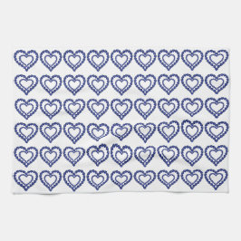 Blue Sapphire Heart Theedoek