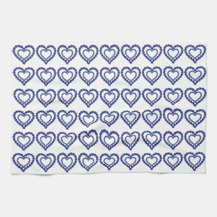 Blue Sapphire Heart Theedoek