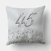 Blue Sapphire Jubileum Gifts, 45th Jubileum Kussen (Achterkant)