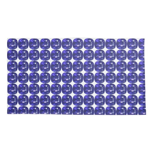 Blue Sapphire Kussensloop (Achterkant-Links)