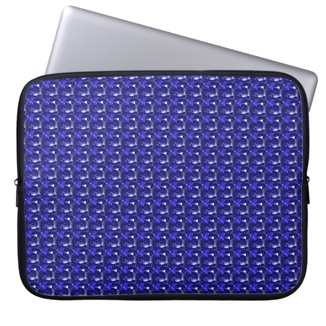 Blue Sapphire Laptop Sleeve (Voorkant)