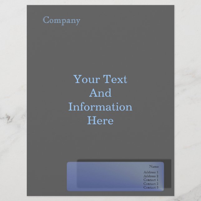 Blue Sapphire Letterhead (Voorkant)