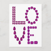 Blue Sapphire Love Briefkaart (Voorkant)