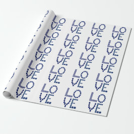 Blue Sapphire Love Cadeaupapier